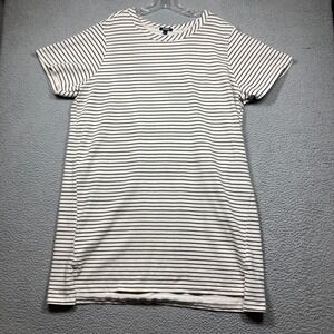 Buffalo David Bitton Dress Women's‎ XXL Beige Black Stripe Short Tunic Casual